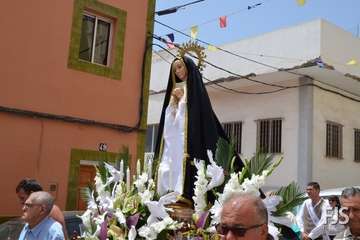 Misa y procesión de la Virgen de la Paloma en La Viña (Foto Francisco Javier Santana)